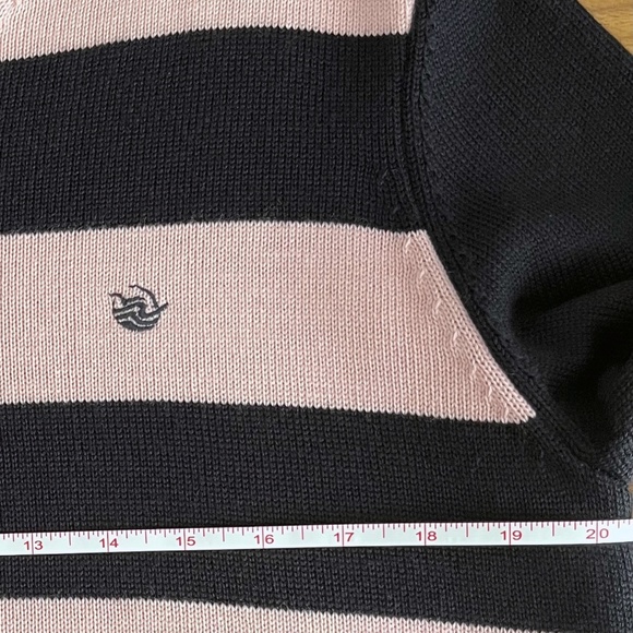 Wool-Acrylic Navy & Pink Sweater - Picture 12 of 15